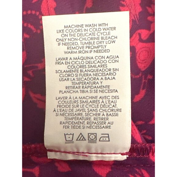 Cabi Red Floral Layered Sleeveless Blouse All Polyester Top Stylish Comfortable - Picture 7 of 10